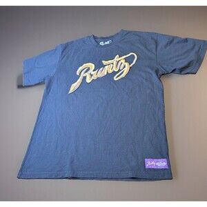 Runtz Worldwide Embroidered Script Logo T Shirt Mens Large Black Streetwear
